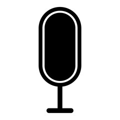 Microphone vector Icon, variant microphone icon, Podcast microphone vector for web and mobile icons, vector illustration.