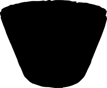 recommend clip art: Old wooden bucket silhouette