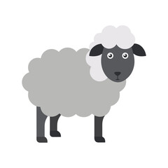 vector illustration of sheep icon on white background