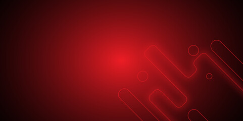 abstract neon round shapes techno background. Neon glowing techno lines, hi-tech futuristic abstract background template. design for banner, poster, card, cover and promotion. vector illustration.