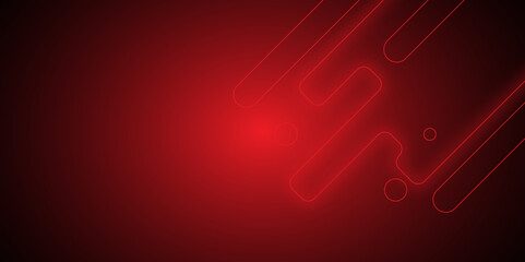 abstract neon round shapes techno background. Neon glowing techno lines, hi-tech futuristic abstract background template. design for banner, poster, card, cover and promotion. vector illustration.