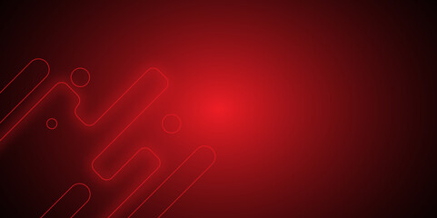 abstract neon round shapes techno background. Neon glowing techno lines, hi-tech futuristic abstract background template. design for banner, poster, card, cover and promotion. vector illustration.