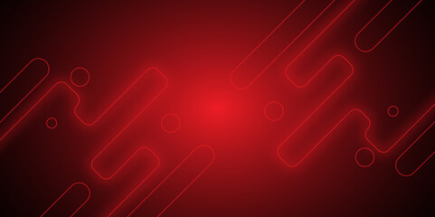 abstract neon round shapes techno background. Neon glowing techno lines, hi-tech futuristic abstract background template. design for banner, poster, card, cover and promotion. vector illustration.