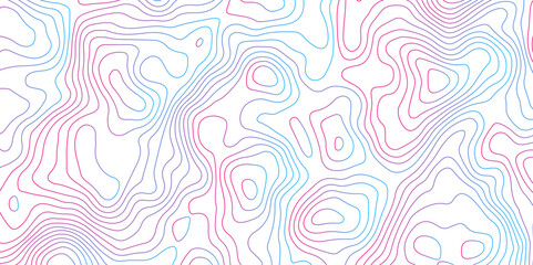 Abstract Topographic Contour Lines. Seamless Abstract Topographic Map Background. Gradient Contour Lines