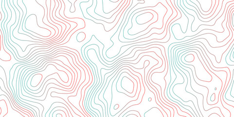 Abstract Topographic Contour Lines. Seamless Abstract Topographic Map Background. Gradient Contour Lines