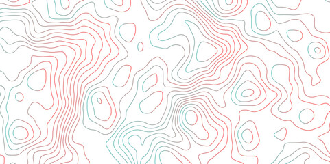 Abstract Topographic Contour Lines. Seamless Abstract Topographic Map Background. Gradient Contour Lines