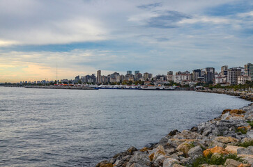 Suadiye Marina and Bostanci coastal park in Istanbul, Turkiye 
