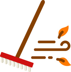 Rake Flat Icon