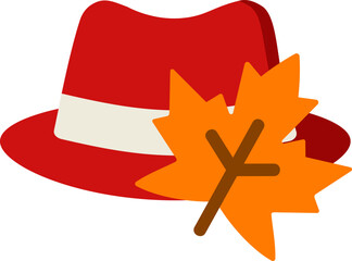 Hat Autumn Flat Icon