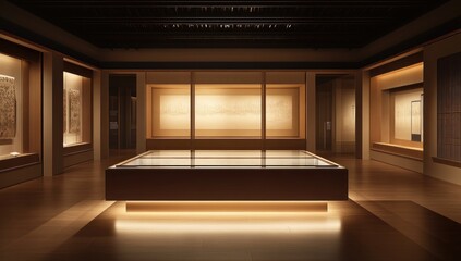 Fototapeta premium Museum exhibit, modern Asian style
