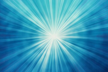 Fototapeta premium Abstract blue background with rays and lens flare.