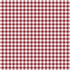 Maroon and White Gingham Pattern Seamless Background