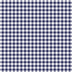 Navy Blue Gingham Pattern Seamless Background, Classic Gingham Checkered Fabric Texture