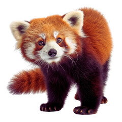 Fototapeta premium Red Panda Fox-Like Creature - High-Quality PNG