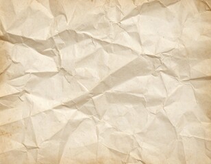 Wrinkled Beige Paper Texture