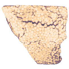 Piece of dirty polystyrene foam pixel art