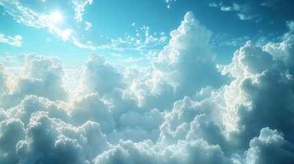 blue sky with clouds