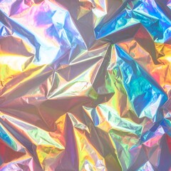 Holographic Foil Texture in Pastel Tones