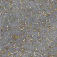 Seamless Natural Dirt Ground Texture with Dry Autumn Leaves 