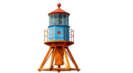 Isolated Marine Lighthouse