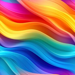 Colorful Abstract Wave Flow Pattern
