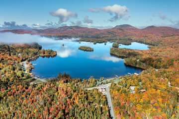 Blue Mountain Lake Aerial