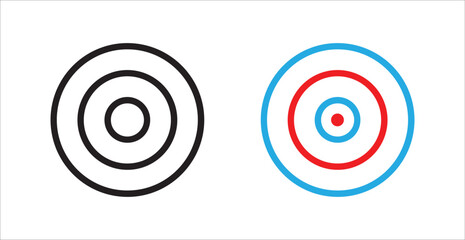 target on white background