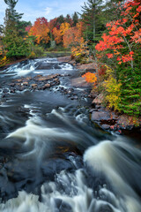 Bog River Falls Cascades Vertical