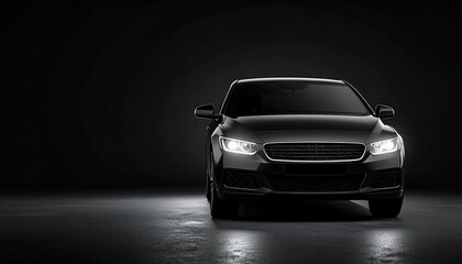 Black Car Studio Shot.