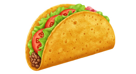 Isolated Cartoon Taco