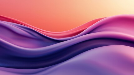 Fototapeta premium Flowing Color Waves in Soft Gradients of Purple and Pink Tones