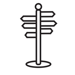 street sign icon vector design template simple and clean