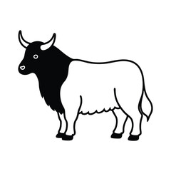 silhouette-majestic-yak