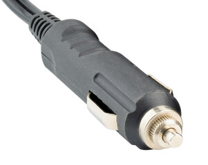 Car cigarette lighter plug. 12V DC power socket plug. Standard 12 volt connector used in vehicles...