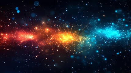 Fototapeta premium Abstract technology background, 3d illustration