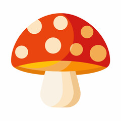 Mushroom icon on white background 