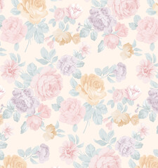 Exquisite Hand Illustrated Curly Floral Pattern Creations