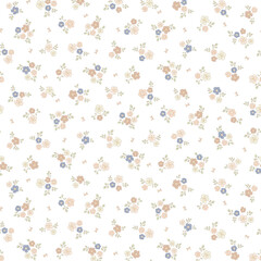 Exquisite Hand Illustrated Curly Floral Pattern Creations