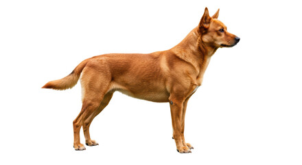 Isolated Brown Dog Standing