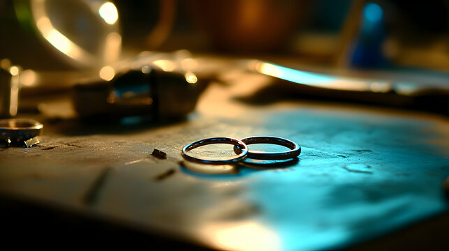 The craft of commitment: Handcrafted wedding rings on the jeweler's workbench