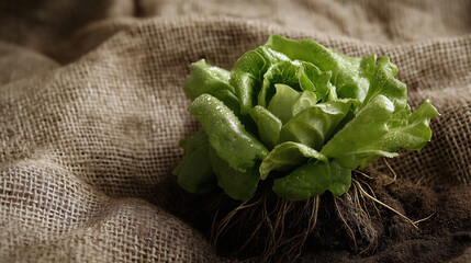 A top-tier content-ready image vibrant spring greens: a fresh display of romaine lettuce, tetragonia, and wild cabbage - naturally nutritious choices.