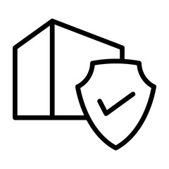 Gadget Insurance Vector Line Icon Design