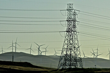 The electricity generated by the wind turbines are taken offsite through substations and uploaded to the California State Grid.