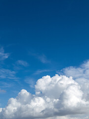 blue sky with clouds