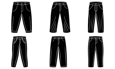 Pants Silhouette vector