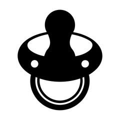 Pacifier Silhouette vector