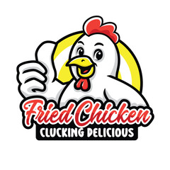 Fried Chicken Logo Mascot Vector Design.eps