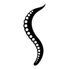 Abstract silhouette of a biological structure with repeated spherical patterns on white background