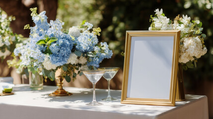 paris table silverware items gold frame