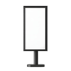 Blank Black Outdoor Advertising Display Mockup